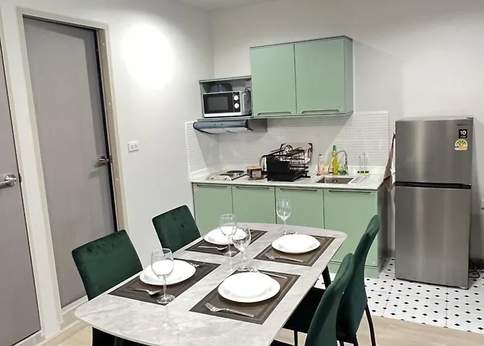 New Apt, Near Siam Paragon, 2 Min To Bts 1br,4pax Appartement